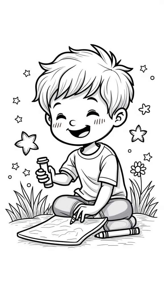 coloriage petit enfant